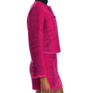 AQUA Tweed Collarless Jacket & Skirt Set – Exclusive, Sold Out